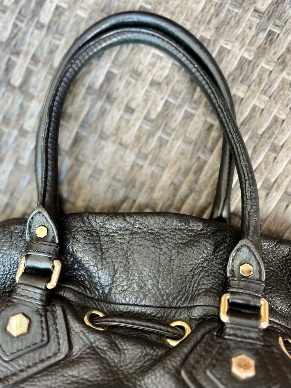 Marc By Marc Jacobs Black Leather Shoulder Bag & Gold Hardware in Awesome Shape - Picture 6 of 13